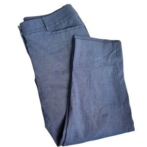 LOFT‎ The Riviera Pant Women's Size 12 Blue Cropped Career Casual